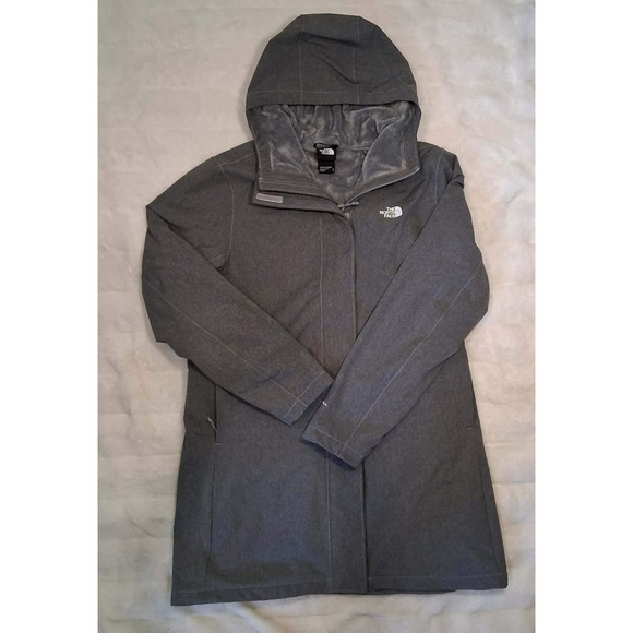 The North Face Jackets & Blazers - The North Face Softshell Jacket Heather Grey Hooded Windproof Women's